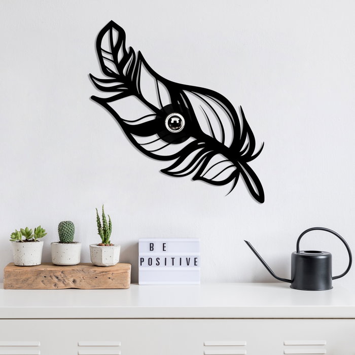 Opviq Lámpara de Pared Flor Negra W-030